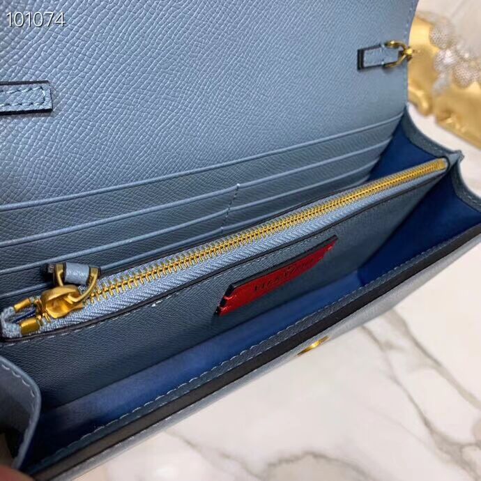 VALENTINO Origianl Leather Bag V0018 blue