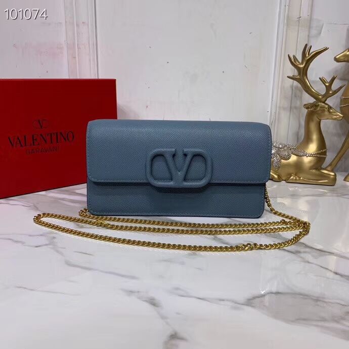 VALENTINO Origianl Leather Bag V0018 blue