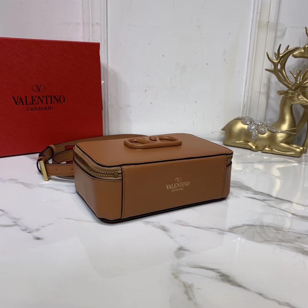 VALENTINO Origianl leather shoulder bag V0020 brown