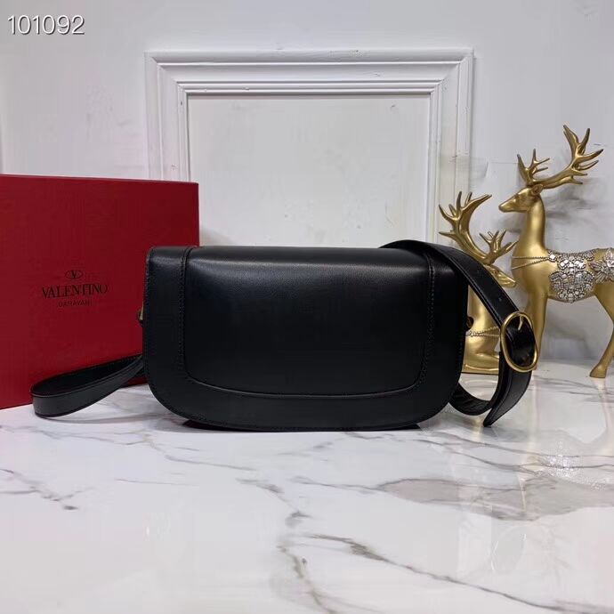 VALENTINO Origianl leather shoulder bag V0030 black 