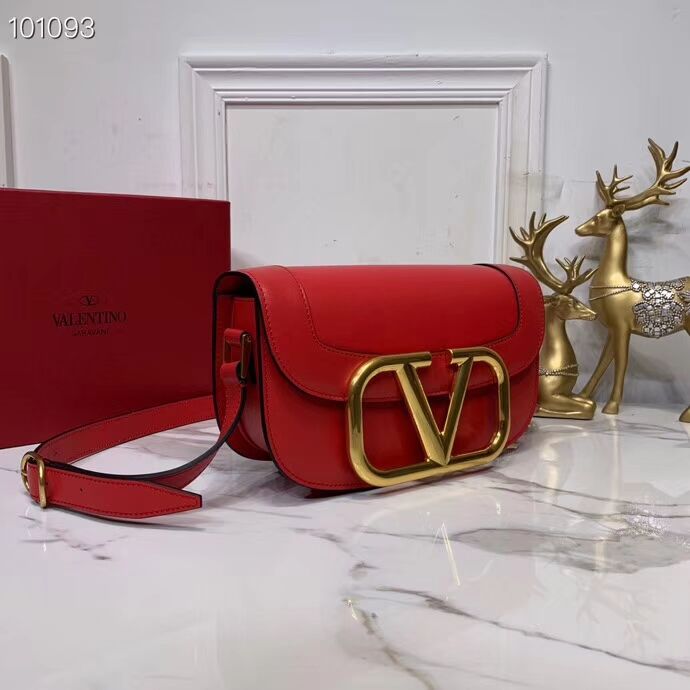 VALENTINO Origianl leather shoulder bag V0030 red