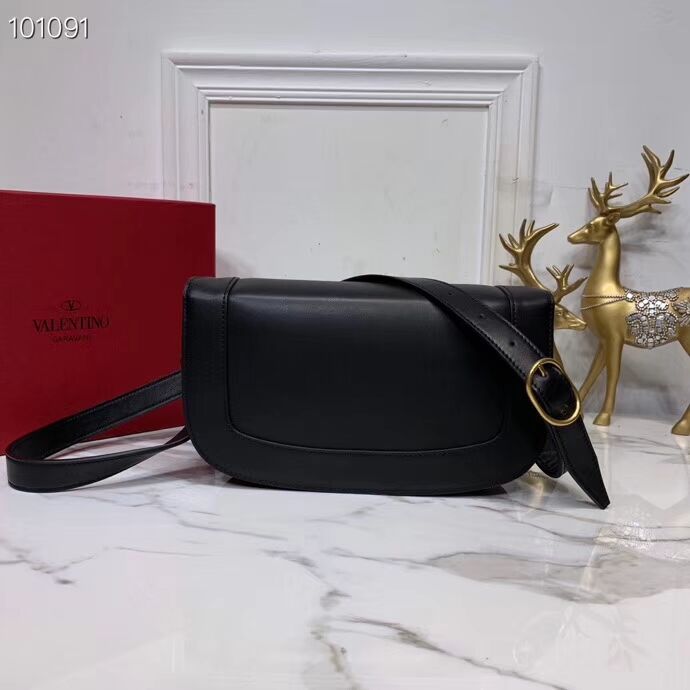 VALENTINO Origianl leather shoulder bag V0030A black