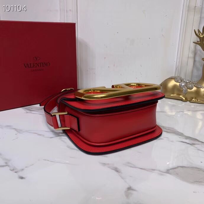 VALENTINO Origianl leather shoulder bag V0032 red