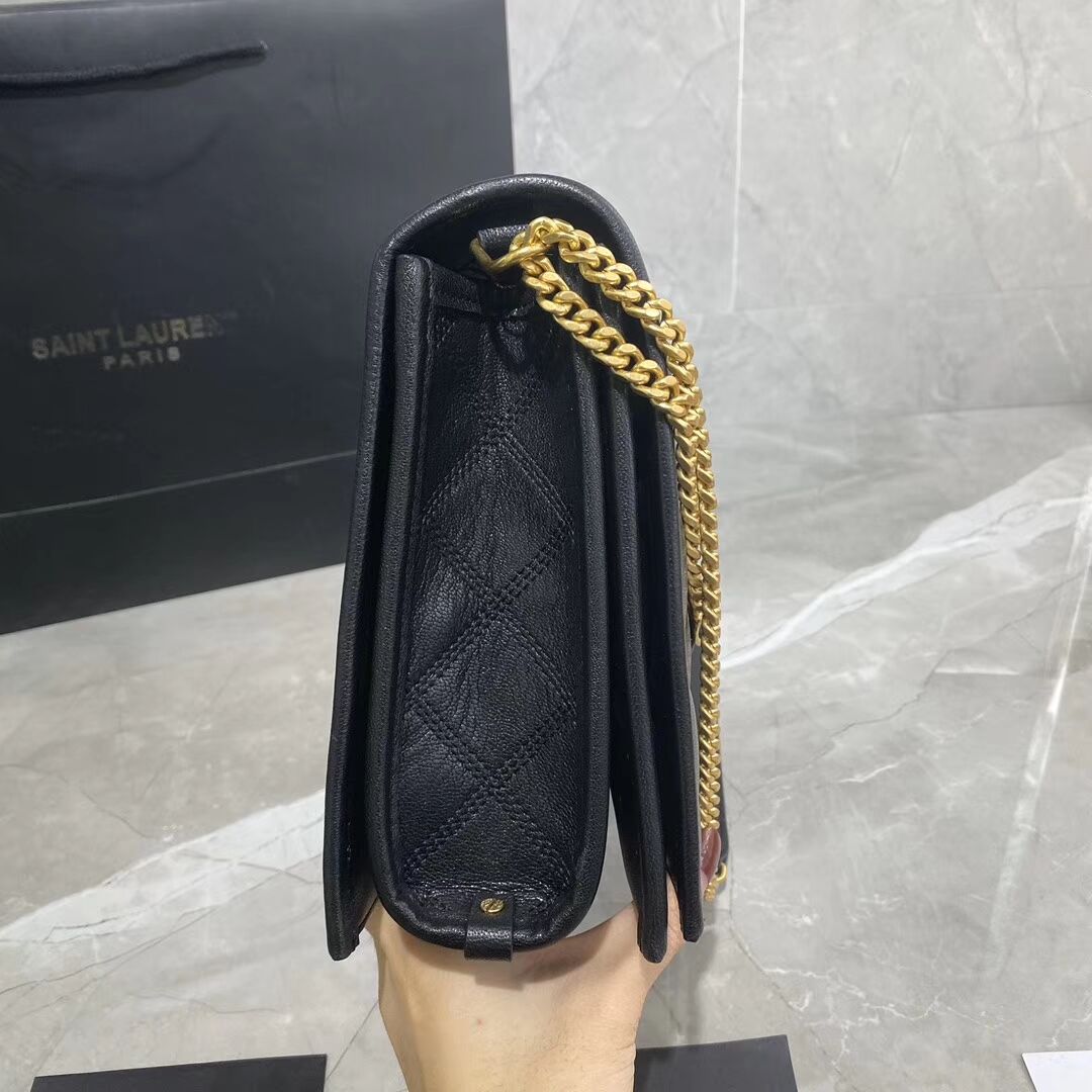 SAINT LAURENT leather shoulder bag Y579607 black