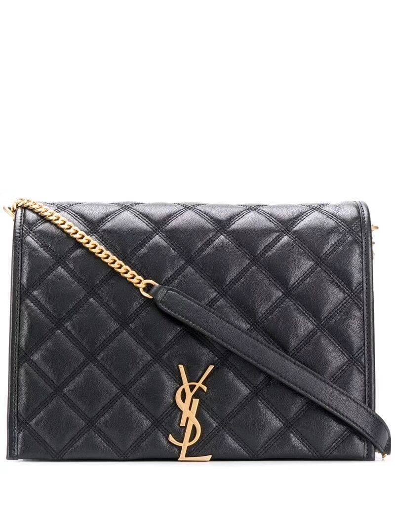 SAINT LAURENT leather shoulder bag Y579607 black