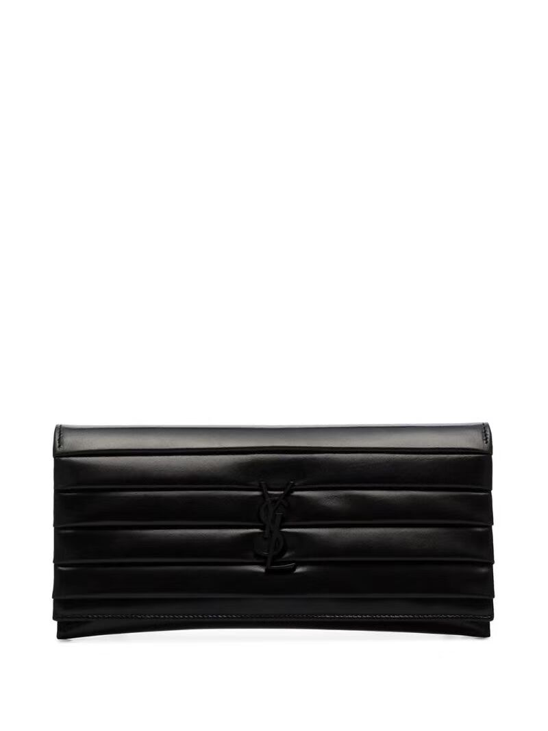 Yves Saint Laurent Original leather Clutch bag Y593168 Black