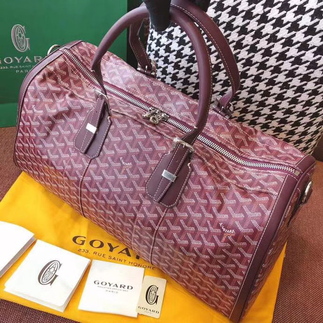 Goyard Canvas Travel bag 6958 Wine