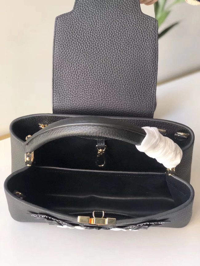 Louis Vuitton CAPUCINES PM M48866 black