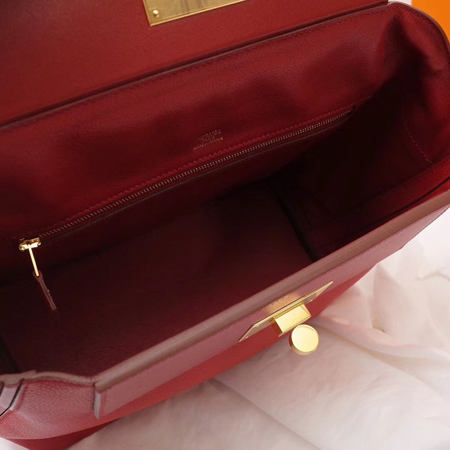 Hermes Kelly togo Leather Tote Bag H2424 red