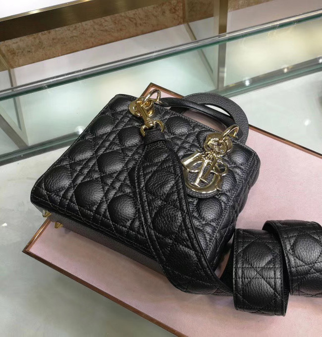 Dior MINI LADY DIOR CALFSKIN BAG M0574 black