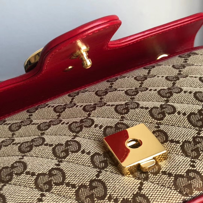 Gucci GG Marmont small shoulder bag 443497 red