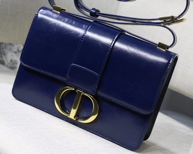 Dior 30 MONTAIGNE CALFSKIN BAG M9203 dark blue