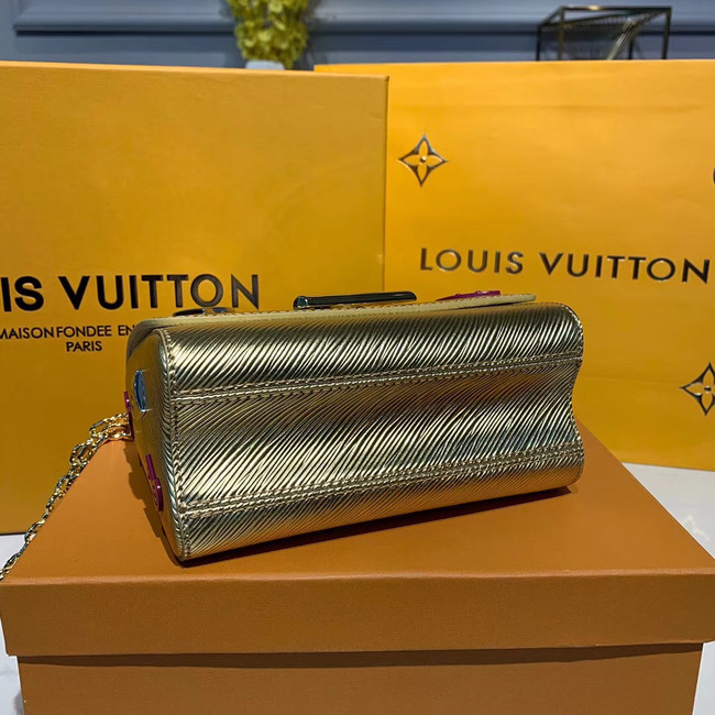 Louis vuitton original epi leather twist M50332 gold