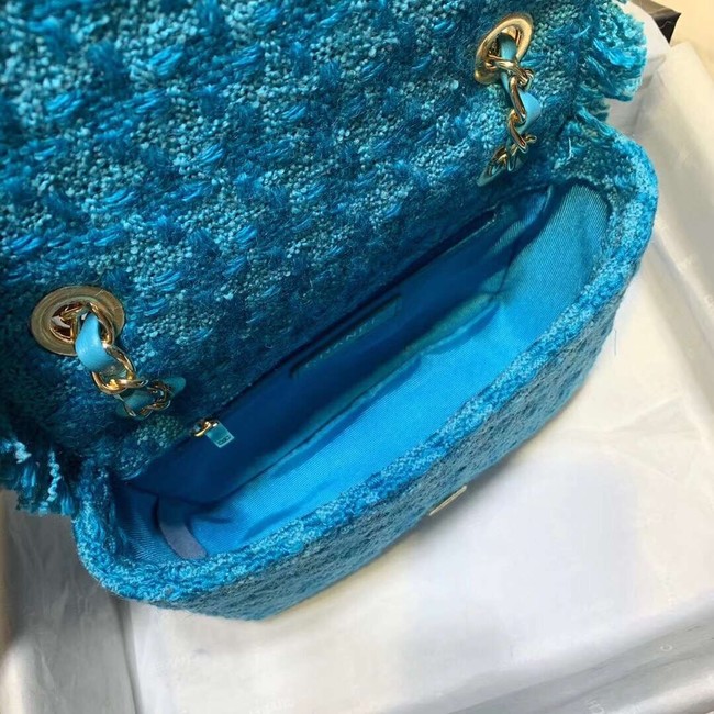 CHANEL 19 Flap Bag AS0974 blue