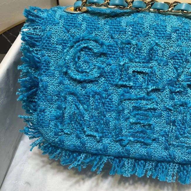 CHANEL 19 Flap Bag AS0974 blue