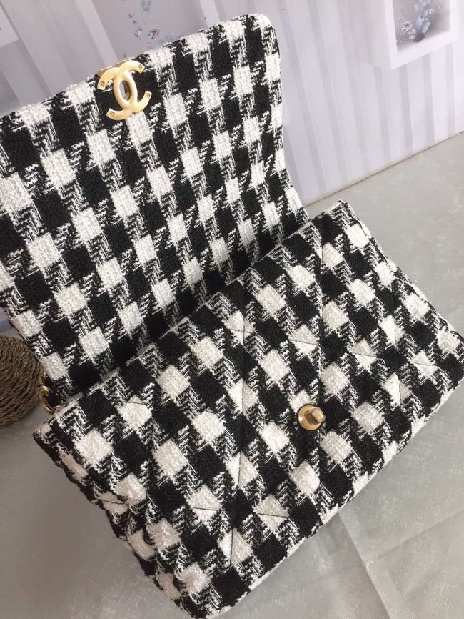 CHANEL 19 Flap Bag AS1162 black&white