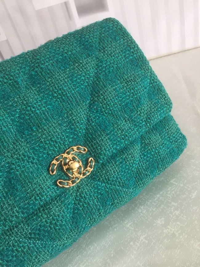 CHANEL 19 Flap Bag AS1162 green