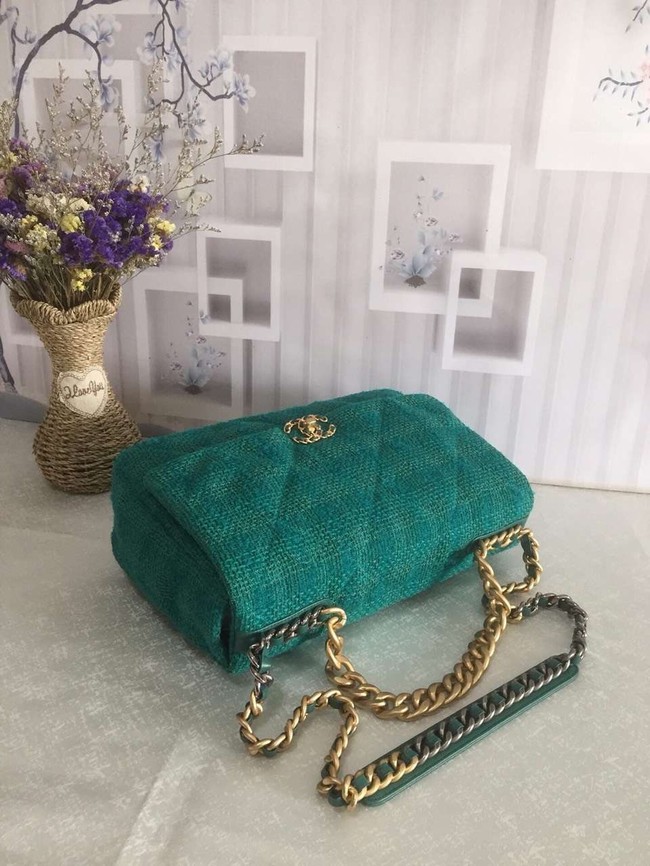 CHANEL 19 Flap Bag AS1162 green