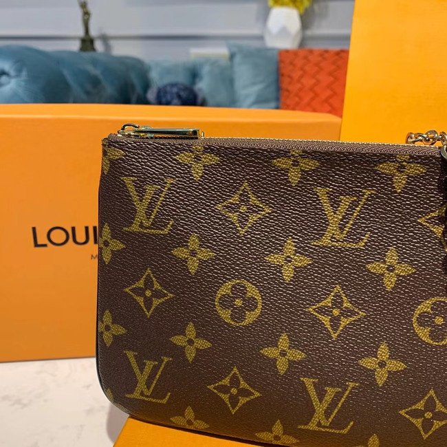 Louis Vuitton POCHETTE DOUBLE ZIP Chain bag M63905