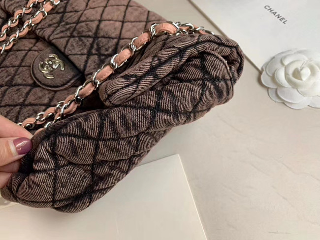 CHANEL Denim flap bag AS1112 pink