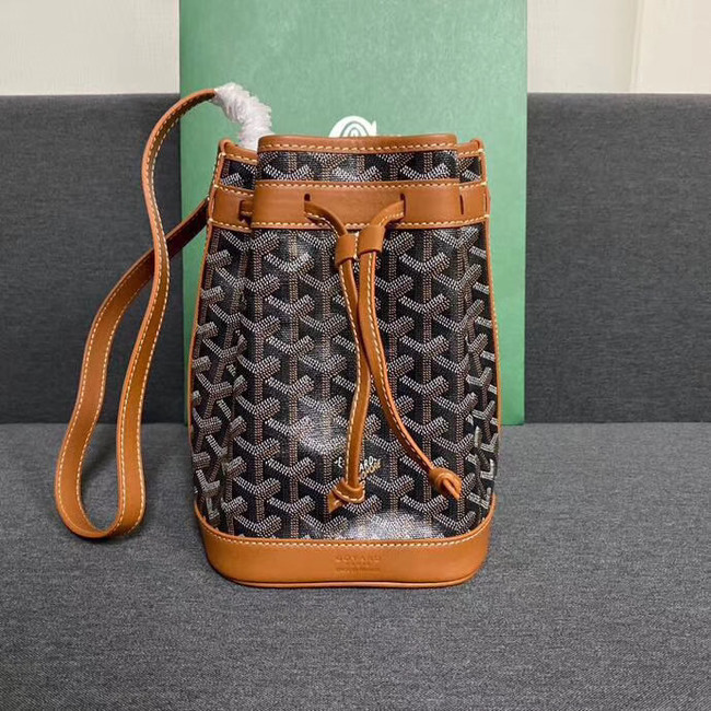 Goyard petit flot drawstring Bag G6959 black&brown