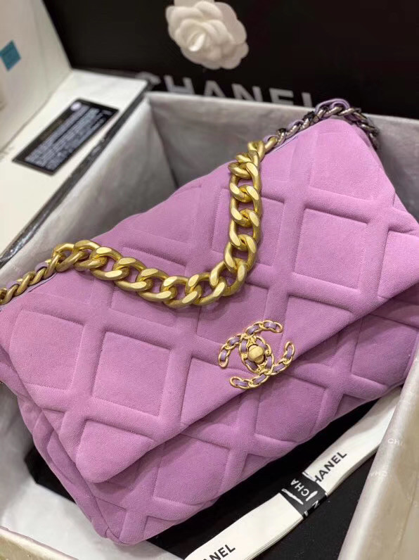 CHANEL 19 Flap Bag AS1160 Lavender