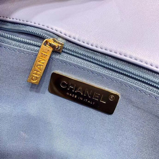 CHANEL 19 Flap Bag AS1160 light blue