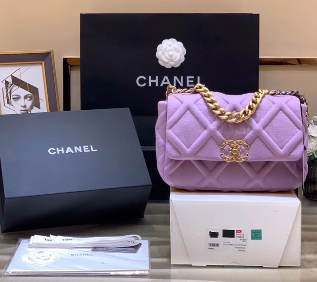 CHANEL 19 Flap Bag AS1161 Lavender