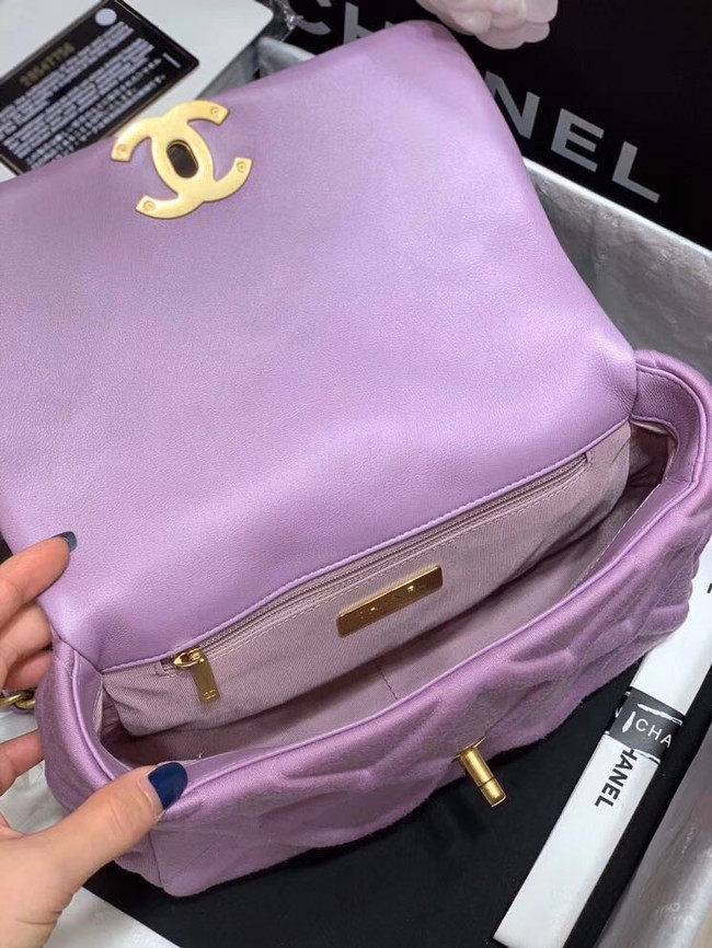 CHANEL 19 Flap Bag AS1162 Lavender