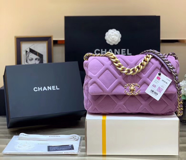 CHANEL 19 Flap Bag AS1162 Lavender