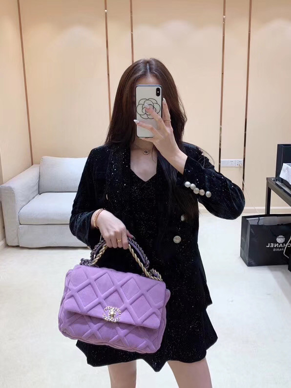 CHANEL 19 Flap Bag AS1162 Lavender