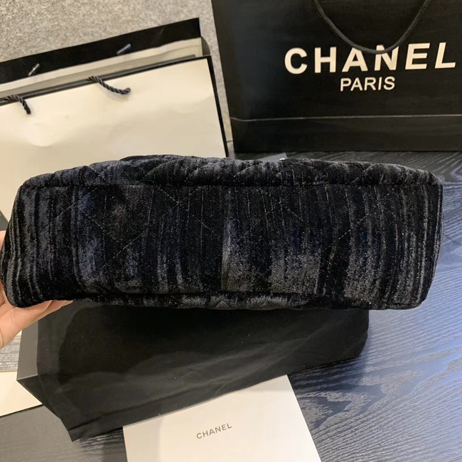 Chanel velvet Shoulder Bag AS1516 Black