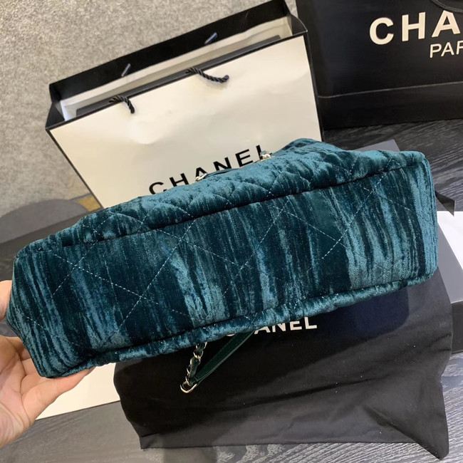 Chanel velvet Shoulder Bag AS1516 blue