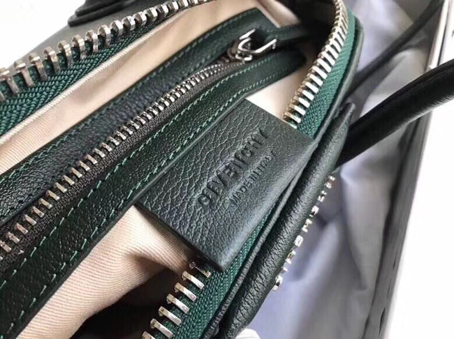 Givenchy Grained Calfskin Small Antigona Bag BB0511 Blackish green