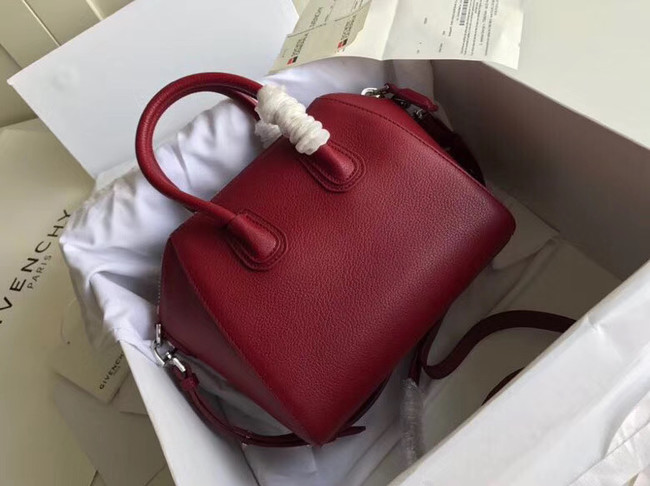 Givenchy Grained Calfskin Small Antigona Bag BB0511 Burgundy