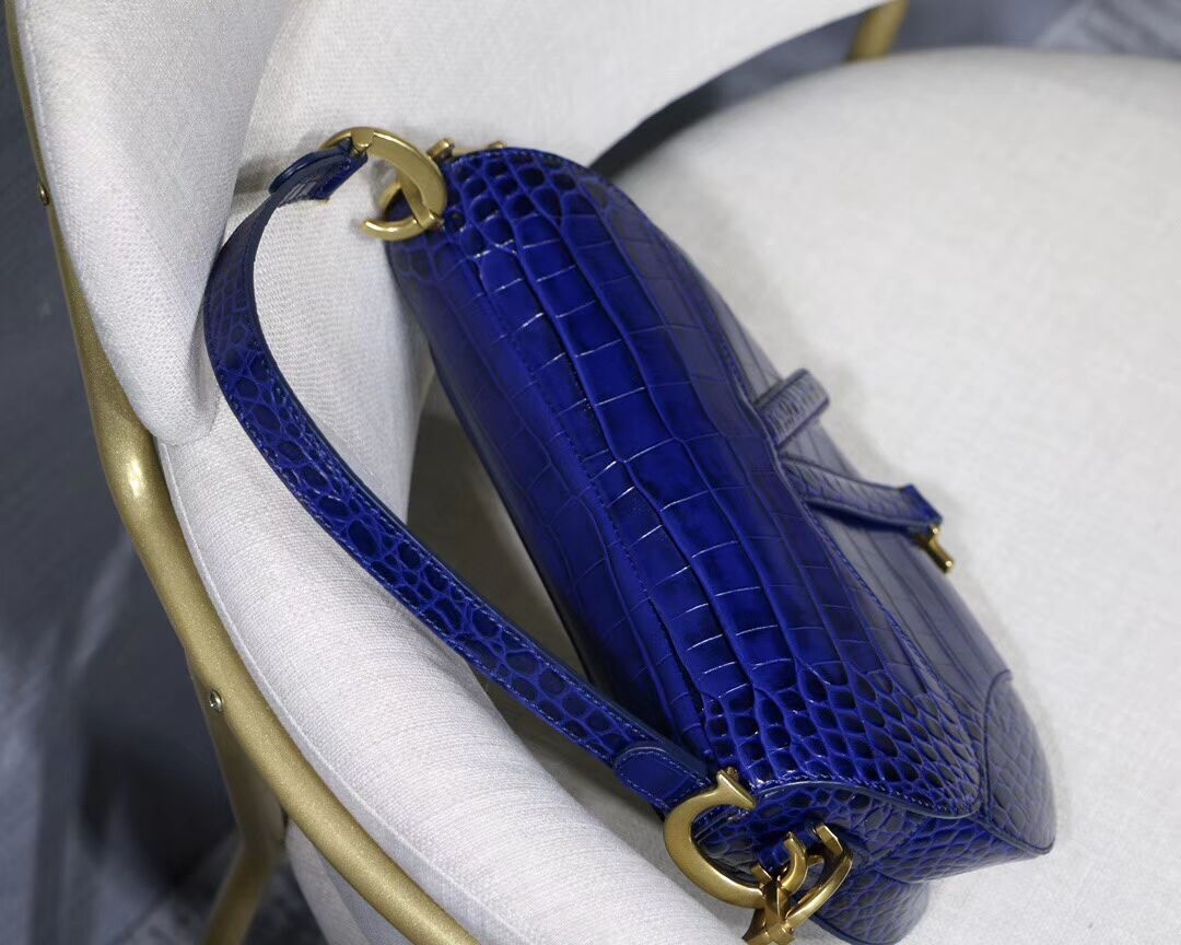 Dior SADDLE SOFT CALFSKIN BAG C9045 blue