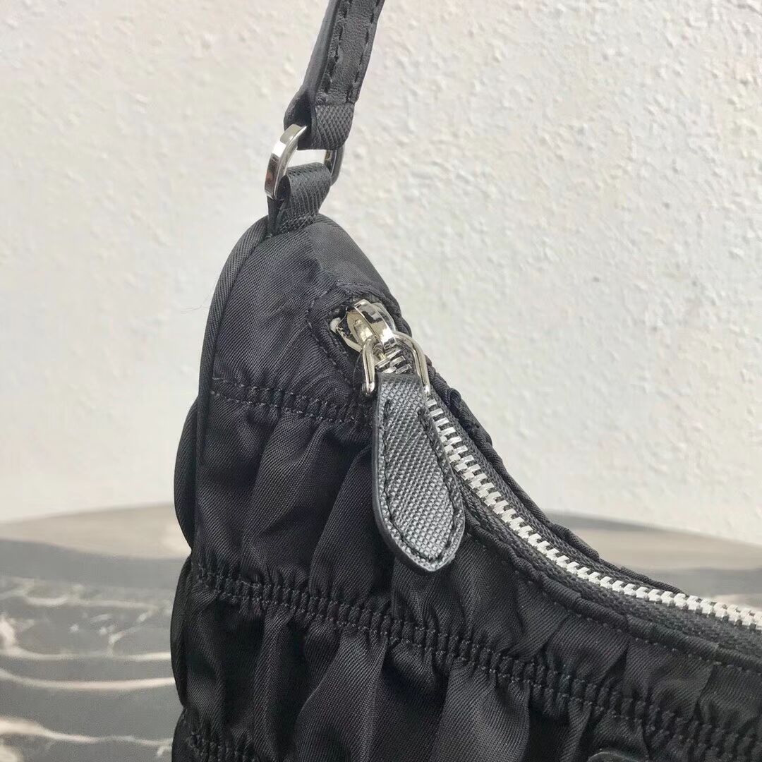 Prada Nylon and Saffiano leather mini bag 1NE204 black