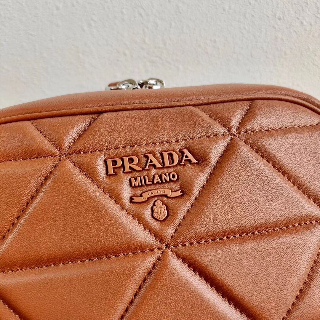 Prada Spectrum shoulder bag 1BH141 Camel