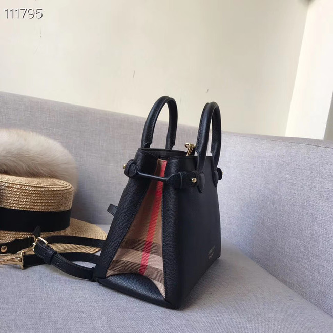 BurBerry Leather Tote Bag 7461 black