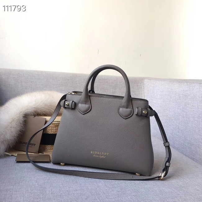 BurBerry Leather Tote Bag 7461 grey