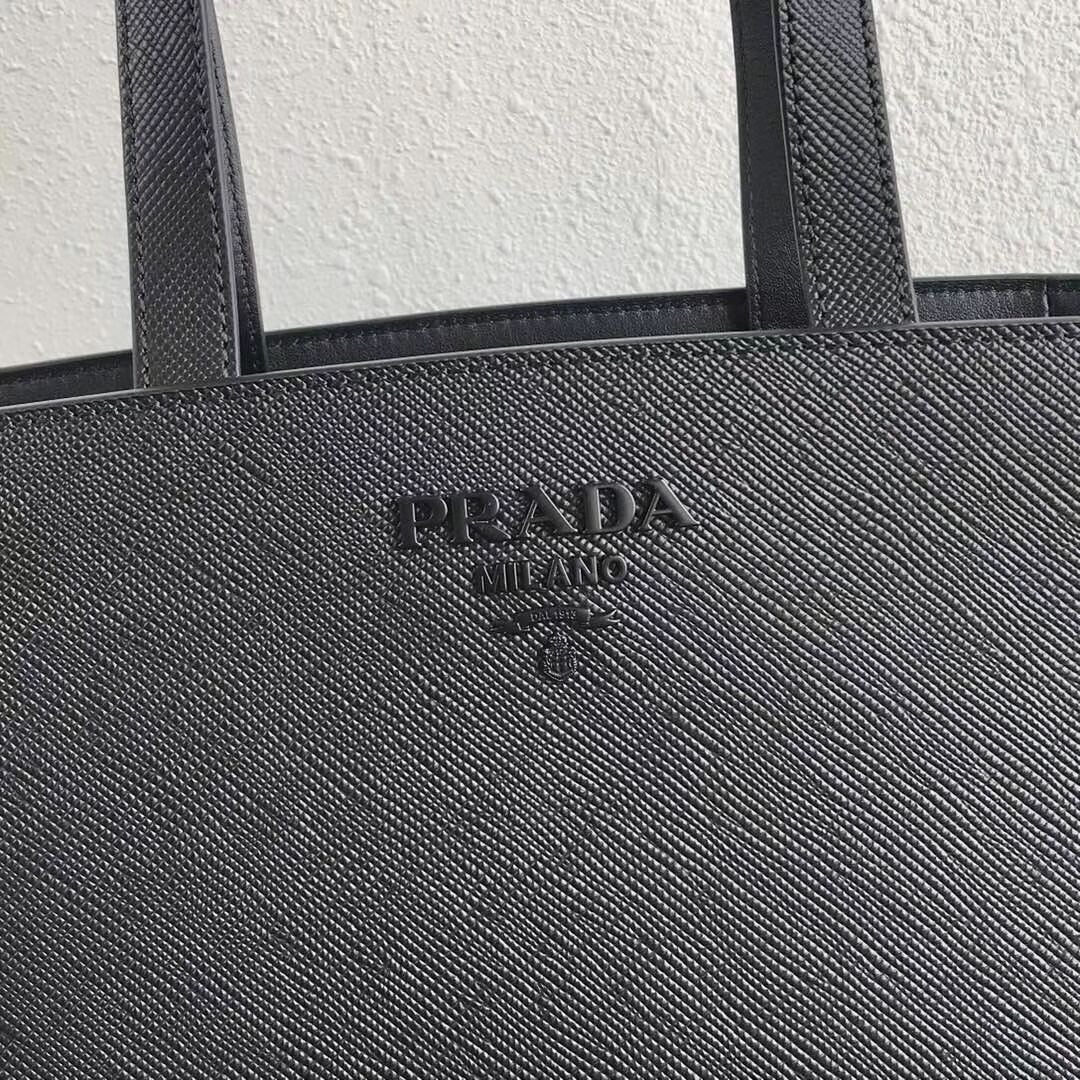 Prada Embleme Saffiano leather bag 1BG288 black