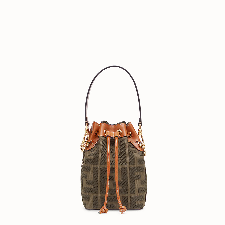 FENDI MON TRESOR Mini bag in green canvas 8BS010