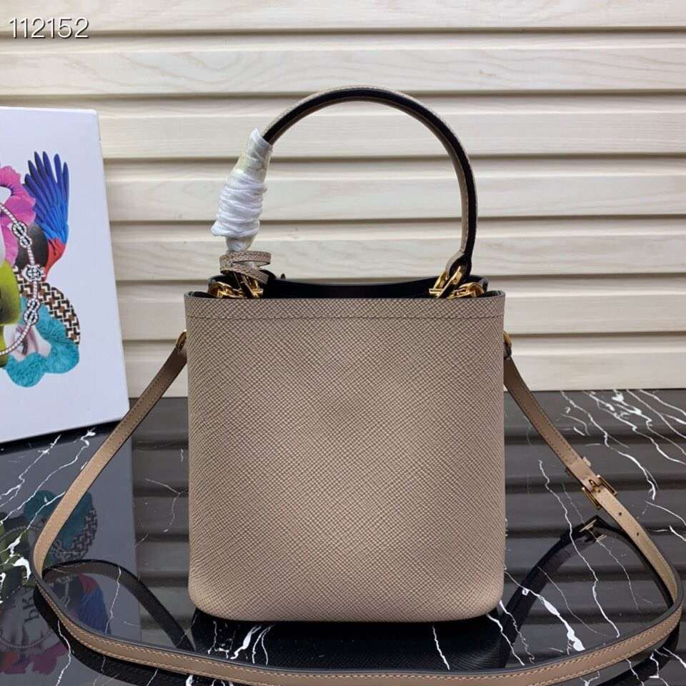 Prada Panier small Original Saffiano Bag 1BA217 Apricot