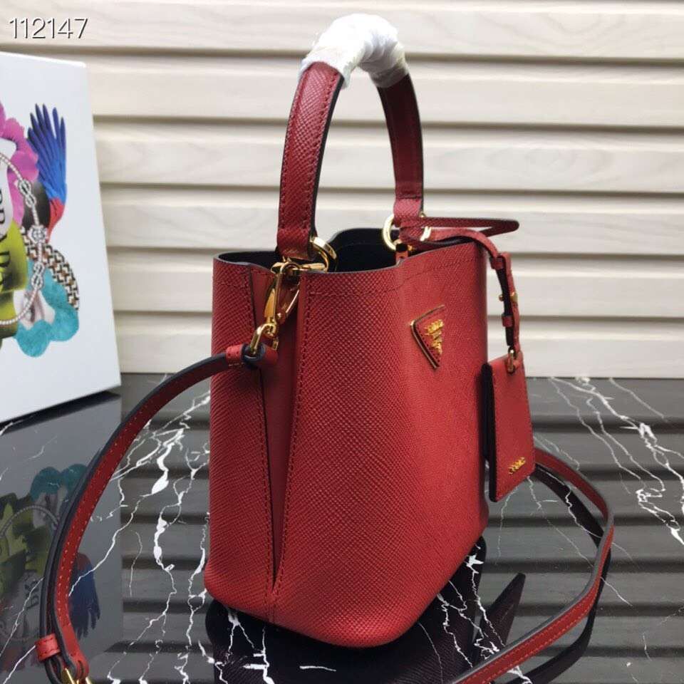 Prada Panier small Original Saffiano Bag 1BA217 Red