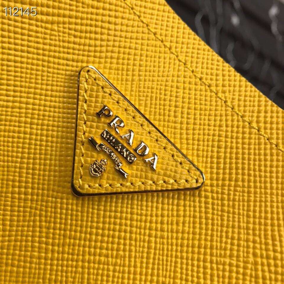 Prada Panier small Original Saffiano Bag 1BA217 Yellow