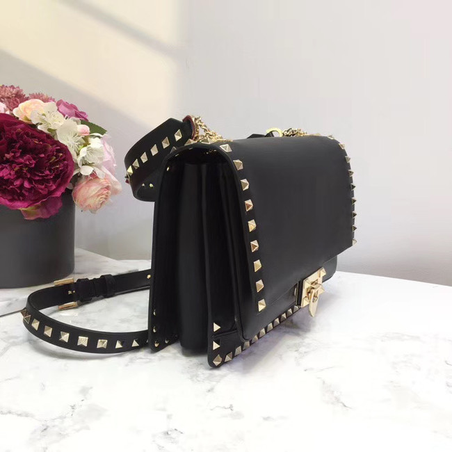 VALENTINO Origianl leather shoulder bag 3005 black