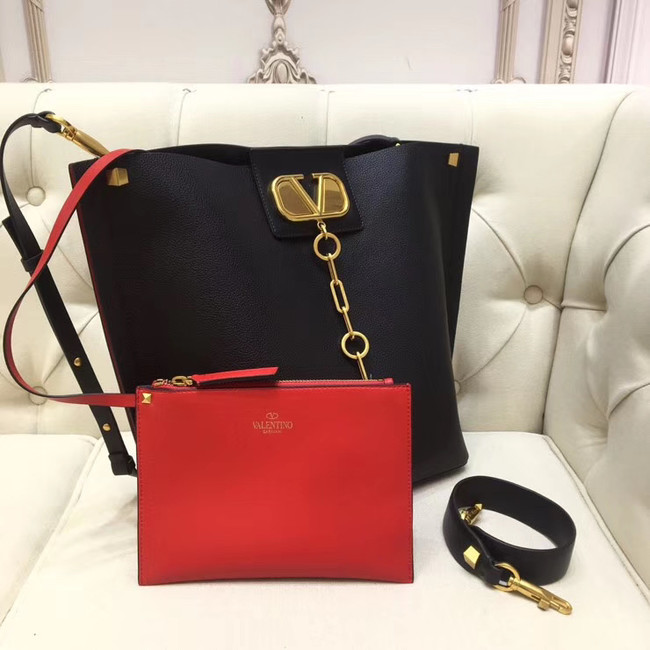 VALENTINO Origianl leather tote 2078 black