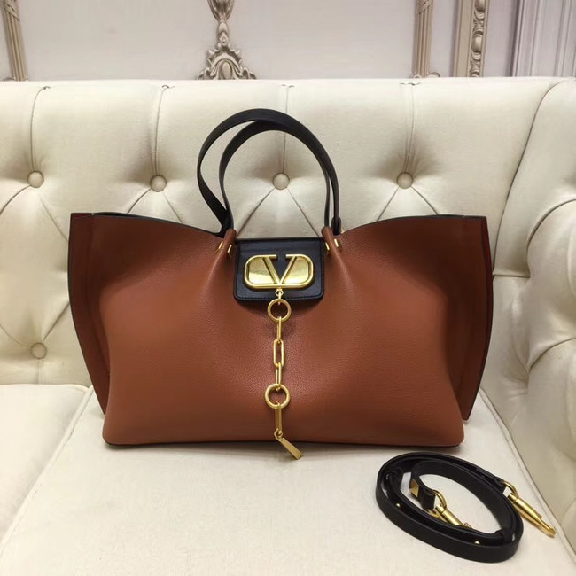 VALENTINO Origianl leather tote 2080 brown