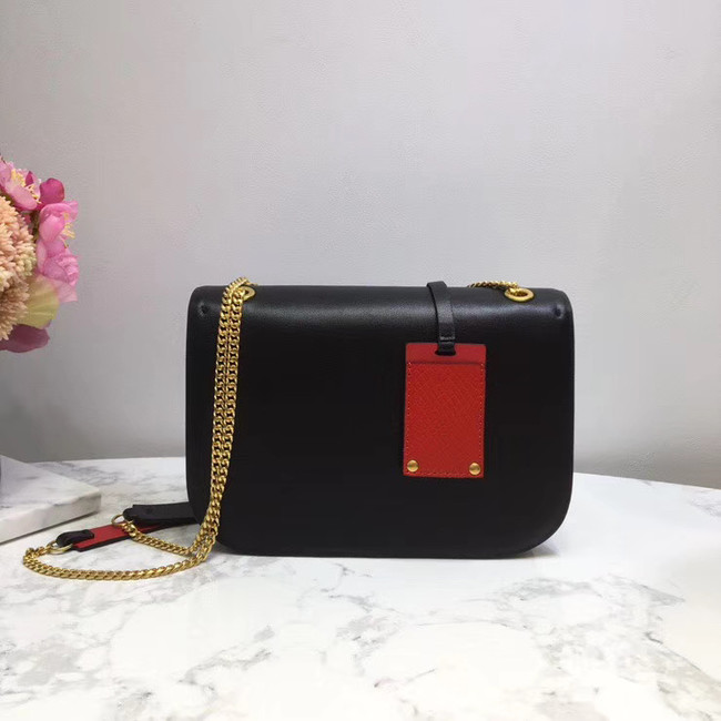 VALENTINO VLOCK Origianl leather shoulder bag 2424 black