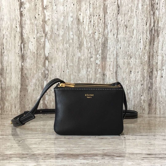 Celine TRIO BAG IN SMOOTH LAMBSKIN MINI 1920 black